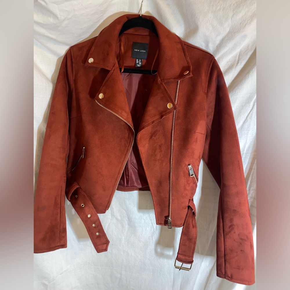 ASOS suede Moto jacket size 6